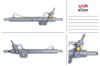 Рулевая рейка с ГУР NISSAN NAVARA 2005-, PATHFINDER 2005-, TITAN 2003-, ARMADA 2005-