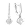 Серебряные серьги CatalogSilver с фианитами (2138648)