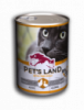 Влажный корм для взрослых котов Pet's Land 415 г (со вкусом птицы)