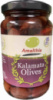 Оливки «Каламата» з кісточкою ТМ «AMALTHIA» скляна банка 360г.