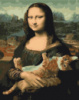 Картина за номерами «Мона Ліза з котом» 40х50см