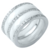 Серебряное кольцо CatalogSilver с керамикой, вес изделия 9,54 гр (1214299) 19 размер