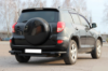 Задняя защита AK005-2 Черная (2 шт., Нержавейка) для Toyota Rav 4 2006-2013 гг