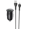 Автомобільний зарядний пристрій Hoco Z43 QC3.0 (1USB/18W) + MicroUSB, Чорний - купити в SmartEra.ua