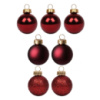 Набор игрушек на елку YES 975111 5 см 7 шт бордовый