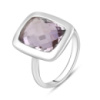 Серебряное кольцо CatalogSilver с натуральным аметистом 3.09ct, вес изделия 4,8 гр (2116790) 17.5 размер