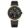 Чоловічий годинник Curren 8471 Black-Gold-Black з металевим браслетом та індикацією дати