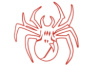 Наклейка декор SPIDER (13х13см) (#6883) (N-1445)
