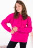 Жіноче малинове худі на флісі
