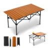 Стол для пикника складной прямоугольный в чехле 95x55x50 см Туристический STD-08 Коричневый