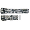 Ремінець для годинника Skmei 1688CMGY Camo Gray каучуковий сірий камуфляж 27.5 см