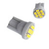 2x LED T10 W5W лампа в автомобиль, 8 SMD 3020, белый