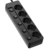 ColorWay Фільтр живлення СolorWay 5 розеток 2м Black (CW-PSEA52SBK)