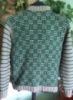 Мужской теплый двухцветный свитер