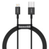 Кабель Baseus Superior USB 2.0 to Lightning 2.4А 1M Черный (CALYS-A01)