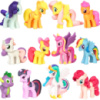 Набор фигурок My Little Pony RESTEQ — 12 мини-игрушек пони из мультфильма «Мой Маленький Пони», фигурки единорогов 3–5 см