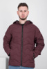Чоловіча бордова куртка з капюшоном