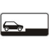 Дорожный знак 7.6.4 - Способ постановки транспортного средства на стоянку. Таблички к знакам. ДСТУ 4100:2002-2014.