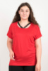 Жіноча червона футболка