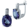 Серебряные серьги CatalogSilver с александритом 6.415ct (1913154)