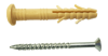 Дюбель з комірцем з забивним шурупом (жовтий) 6*40 мм