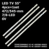 LED підсвітка TV 55« D55A730U D55A620U D55A360 55S425LA L55P65US 55U3800C 55UD6306 55UV6006 LVU550NDEL 2шт.