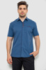 Сорочка чоловіча з принтом, колір синій, 214R7020