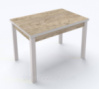 Стол обеденный раскладной Fusion furniture Марсель 1100 Белый/Дуб шервуд