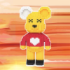 Конструктор Magic Blocks у вигляді ведмедика Bearbrick на 1241 деталь (8120)