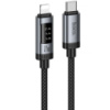 Дата кабель Hoco U148 Lord with display Type-C to Lightning 27W (1.2m)