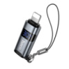 Адаптер переходник Hoco UA44 Lightning to Type-C metal gray