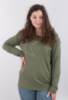 Жіноча кофта кольору хакі з декором