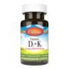 Вітамін D3+K2, 2000 МО та 90 мкг, Vitamin D3+K2, Carlson, 60 вегетаріанських капсул