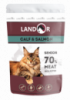 Landor корм для пожилых кошек телятина с лососем, пауч, 85 г