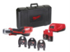 Обтискач гідравлічний акумуляторний для труб MILWAUKEE, M12 HPT-202C Geberit Mapress Set (зарядний пристрій С12 С, 2 акумулятори