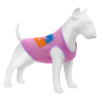 Майка для собак WAUDOG Clothes малюнок «Прапор», сітка, XS, B 26-29 см, C 16-19 см, рожевий
