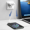 Мережевий зарядний пристрій з кабелем REMAX Jane Series QC3.0+PD 20W GaN Fast Charger set c-l RP-U37 EU-White (6954851244783)