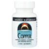 Мідь, 3 мг, Copper, Source Naturals, 60 таблеток