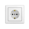 Розетка с заземлением Wega-9028