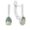 Серебряные серьги CatalogSilver с мистик топазом 1.155ct (2190301)