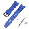 Ремінець для годинника Casio SGW-100 Blue BK полімерний синього кольору