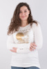Жіноча біла кофта з декором