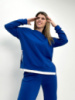 Трикотажний костюм-двійка «Spring» оптом | Батал | Розпродаж моделі Електрик, 54-56
