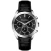 Чоловічий наручний годинник Guardo 012836-1 Silver-Black у класичному стилі з календарем