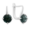 Серебряные серьги CatalogSilver с топазом Лондон Блю (2188728)