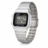 Чоловічий годинник Casio B650WD-1A з електронним циферблатом та сталевим браслетом