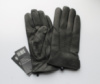 Кожаные мужские перчатки из оленьей кожи, подкладка махра, черные