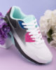 Жіночі різнокольорові кросівки на шнурівці