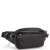 Сумка на пояс з натуральної шкіри чорна 71001A
