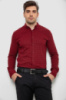 Сорочка чоловіча з принтом, колір бордовий, 214R7365